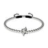 Pégase | Argent | Bracelet à breloques en macramé licorne ailée